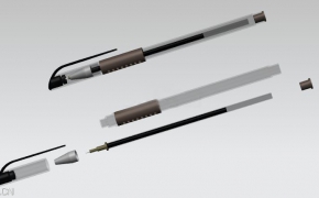 中性笔3D模型 pen 3d model
