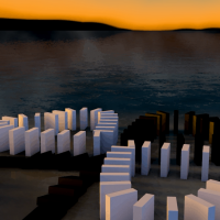 四叶草形状的多米诺骨牌