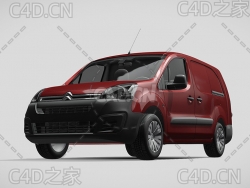 雪铁龙面包车家用汽车2017款C4D汽车模型下载