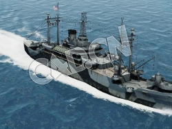 C4D海军舰艇军舰舰船-两栖作战指挥舰模型 Amphibious Group Command Ship 3d Model