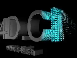 C4D文字分裂破碎 碎片化生长动画工程 Cinema 4D PolyFX Intro Template