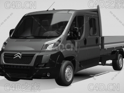 雪铁龙卡车货车2014款C4D汽车模型下载