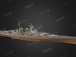 德国海军大选帝侯号战列舰C4D模型下载SMS Grober Kurfurst 3d model