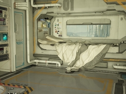 太空舱 科幻机械舱C4D模型 SciFi Bedroom