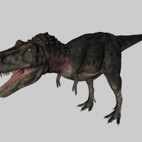恐龙C4D模型：特暴龙 Tarbosaurus