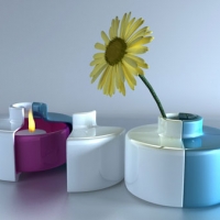 瓷器饰品C4D模型 Porcelain Jewelry 3D model