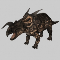 恐龙C4D模型：野牛龙 Einiosaurus