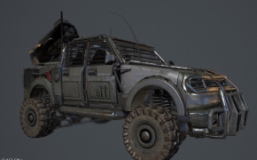 机械次时代越野车3D模型（maya/含贴图）