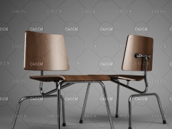 办公室休闲椅C4D模型