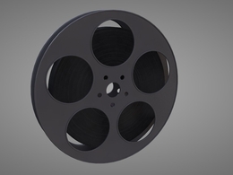 胶片电影放映机传动轴C4D模型 The movie projector