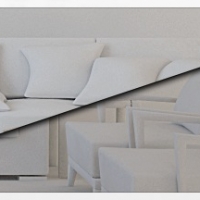 C4D沙发模型 Interior Model