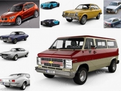 60辆汽车3D模型（MAX | OBJ | FBX） Car 3D Models Bundle November 2020