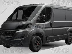 菲亚特汽车ducato杜卡托面包车2022款C4D汽车模型下载