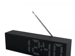 钛金属收音机时钟多功能时钟3D模型素材下载Titanium Radio Clock by Lexon