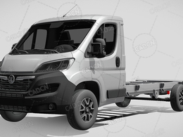 沃克斯豪尔movano板车卡车货车运输车辆汽车2022款C4D汽车模型下载