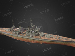 英国皇家海军乔治五世国王级战列舰C4D模型下载King George V 3d model
