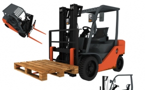 叉车C4D模型 Forklift_truck