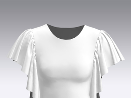 c4d模型女性衣服上衣Sleeves-14