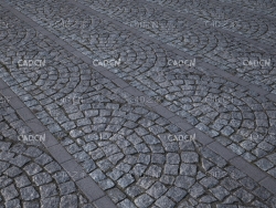 半圆形图案石头地面无缝贴图模型 cobblestone