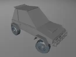 C4D低面汽车XP绑定工程 car rig