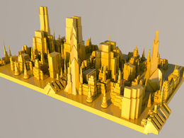 学习的一张建筑群作品