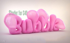 泡泡糖文字工程文件 BubbleGum Shader for C4D