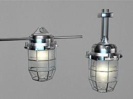 工业灯C4D模型 Cinema 4D 3D Model Industrial Lights