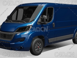 菲亚特汽车ducato杜卡托面包车2022款C4D汽车模型下载