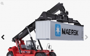高精度集装箱吊车C4D模型 Reachstacker Kalmar DRG450 Gloria