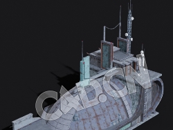 C4D外星基地钢铁建筑蒸汽朋克模型 KB3D_HEM_Door_A_grp