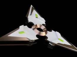 《守望先锋》游戏武器源氏手里剑C4D模型 Genji Shurikens