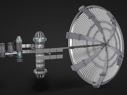 太空科幻卫星C4D模型 Sci-Fi Sattelite