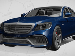 梅赛德斯amg-s65豪华汽车轿车2018款C4D汽车模型下载