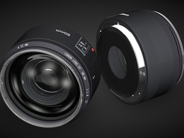 佳能50mm镜头 专业相机镜头 CANON标头C4D模型 Lens 50mm