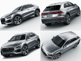 奥迪Q8汽车C4D模型 Audi Q8 2019 3D Model