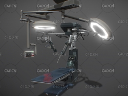C4D手术台医疗器械模型