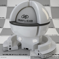 vray for c4d材质：Ceramic white SSS stefan 002