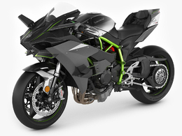 川崎kawasaki Ninja H2R摩托车C4D模型