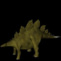 恐龙3D模型：剑龙（stegosaurus）