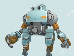 卡通机器人迈克动画C4D模型Mike