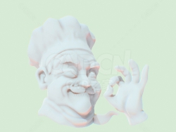 意大利厨师卡通厨师ok手势 Italian Chef