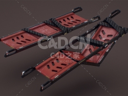 C4Dfine医护担架模型下载stretcher