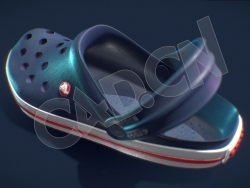 网洞沙滩鞋凉鞋C4D模型