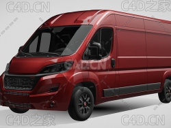 菲亚特汽车ducato杜卡托面包车2022款C4D汽车模型下载