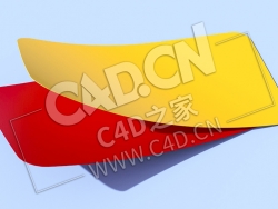 C4D足球裁判卡模型 Referee-Cards