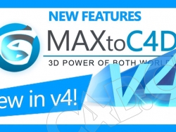 C4D导入MAX模型文件插件 3DtoAll MAXtoC4D v4.8