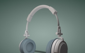 耳机C4D模型 Headset