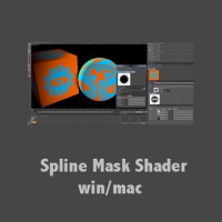 C4D插件：样条遮罩着色插件 Spline Mask Shader