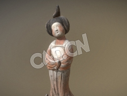C4D彩绘唐人俑模型 Painted female figurines of Tang pottery