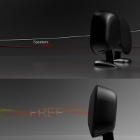 时尚扬声器3D模型 Speaker C4D Model | Wallpapers